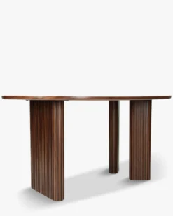 Table à manger, pour 4 personnes, Bois de noyer veiné, L150 Adriano