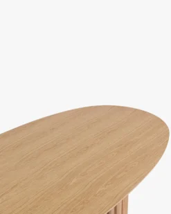Table à manger, pour 6 personnes, Bois de chêne veiné, L180 Goya