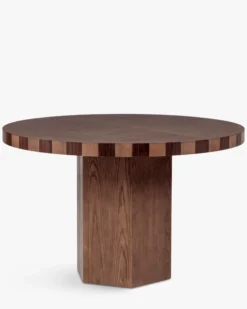 Tables à manger, pour 4-6 personnes, Bois teinte noyer, L120-165 Modanata