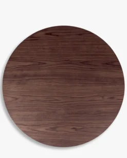 Tables à manger, pour 4 personnes, Bois teinte noyer, Ø120 Modanata