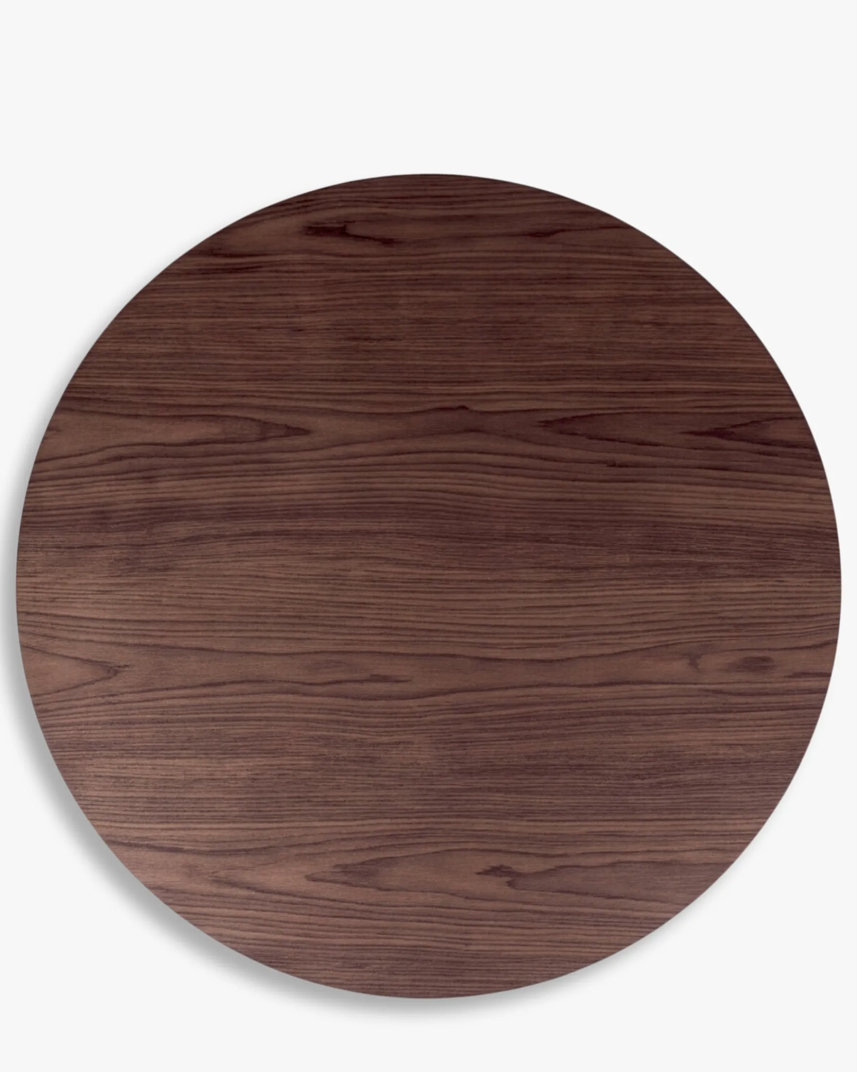 Tables à manger, pour 4 personnes, Bois teinte noyer, Ø120 Modanata