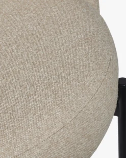 Tabouret de bar, Beige sésame & métal noir, H65 Ray