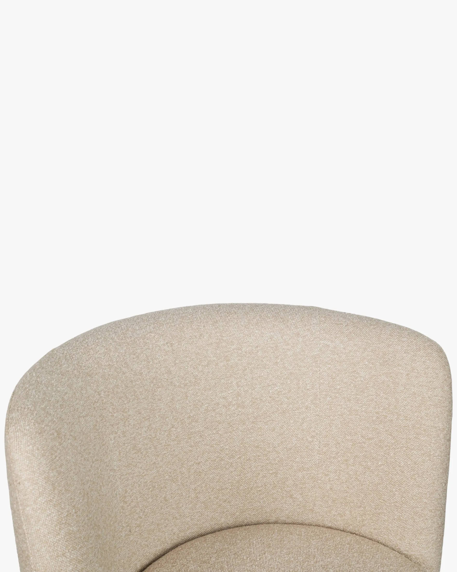 Tabouret de bar, Beige sésame & métal noir, H65 Ray