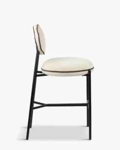 Tabouret de bar, Blanc écru texturé, H71 Arty