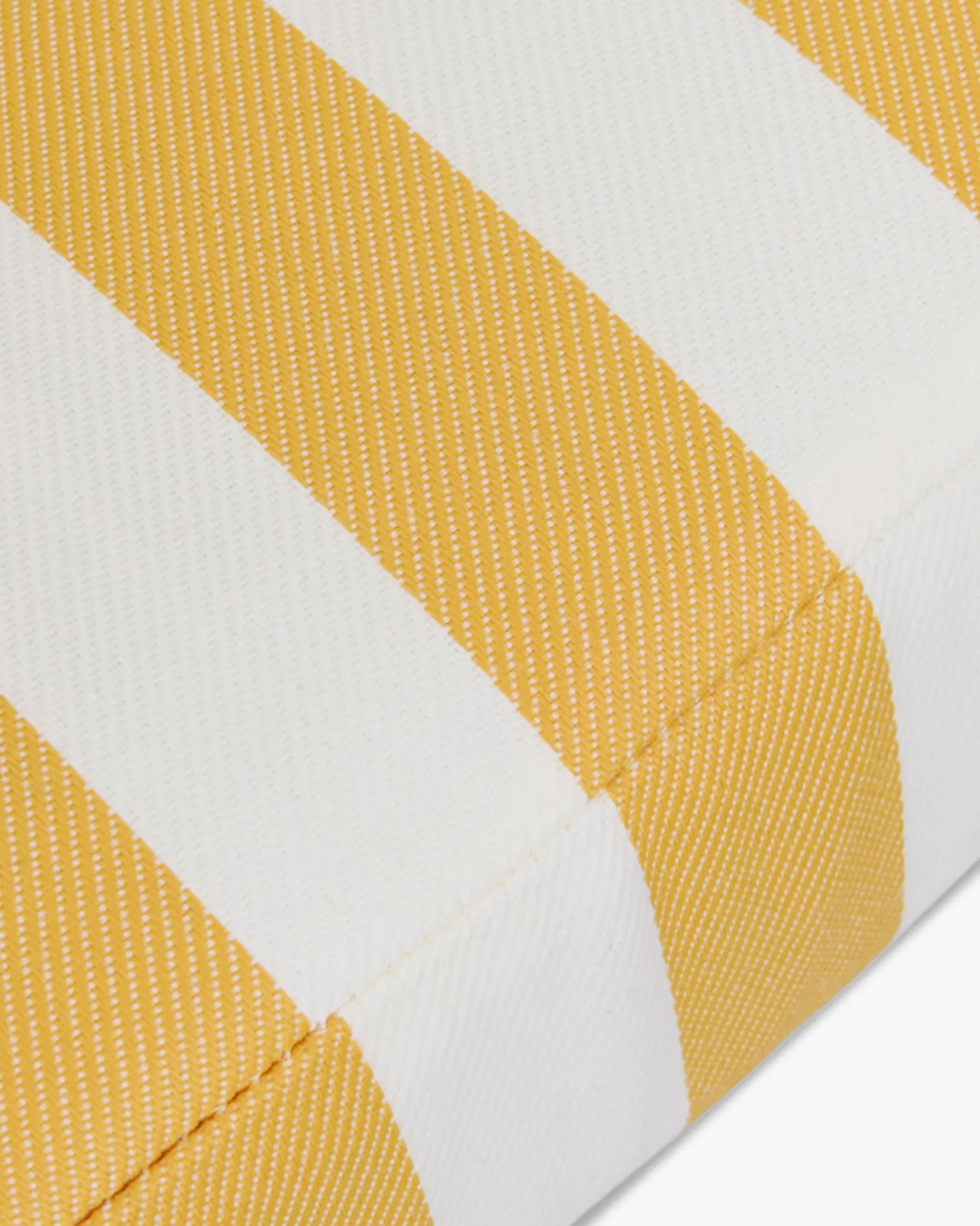 Tabouret de bar de jardin, Rayé jaune & métal blanc Lampedusa