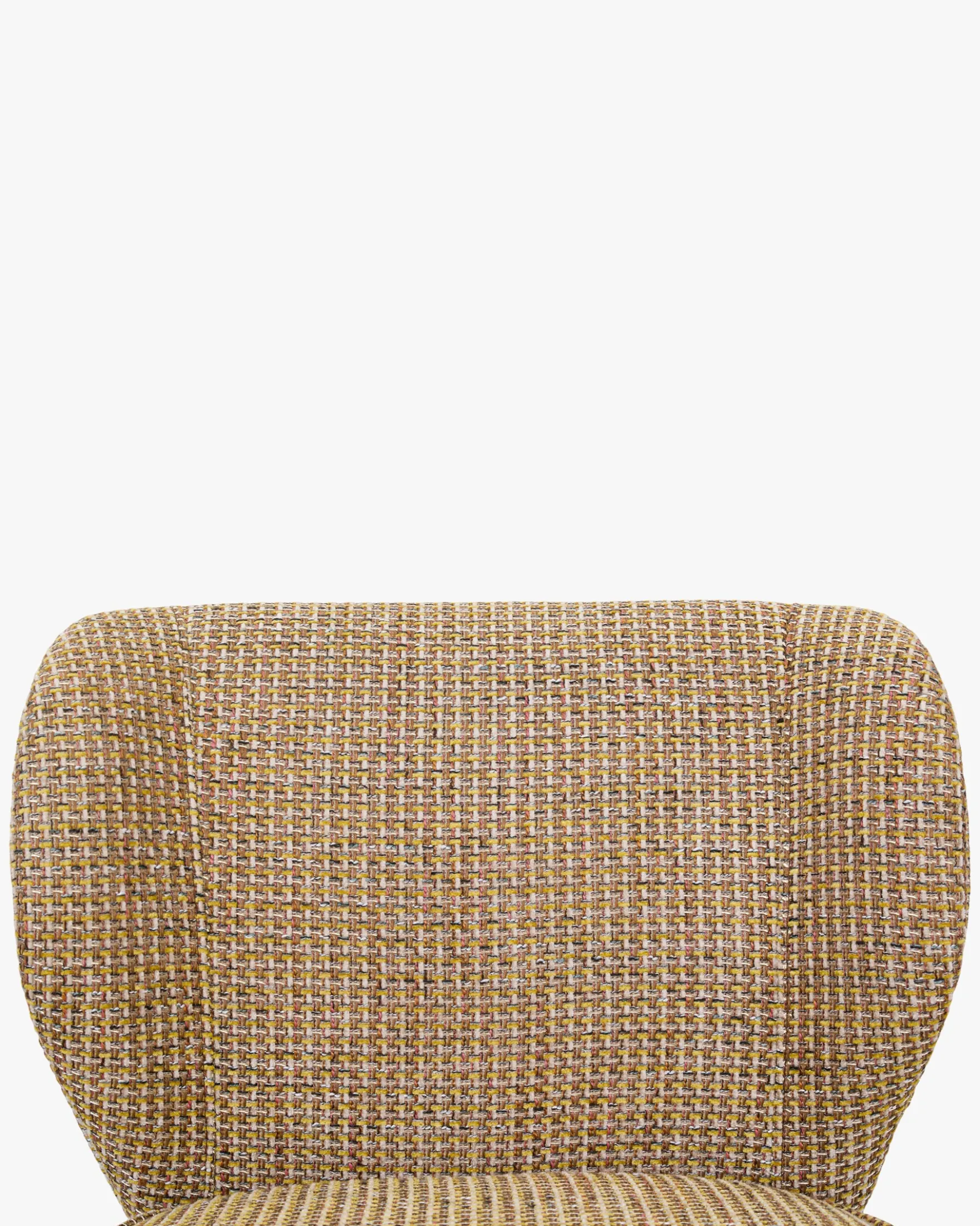 Tabouret de bar, Tweed jaune miami & metal noir, H65 Wayne