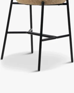 Tabouret de bar, Tweed jaune miami, H71 Arty