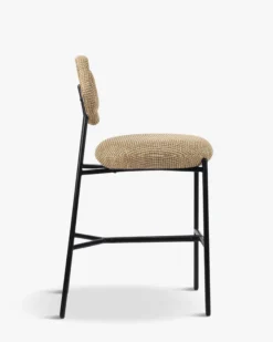 Tabouret de bar, Tweed jaune miami, H71 Arty