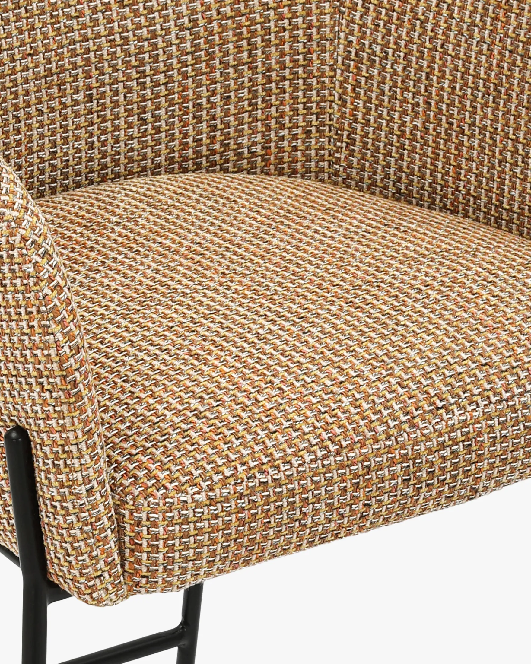 Tabouret de bar, Tweed jaune miami, H80 Baron
