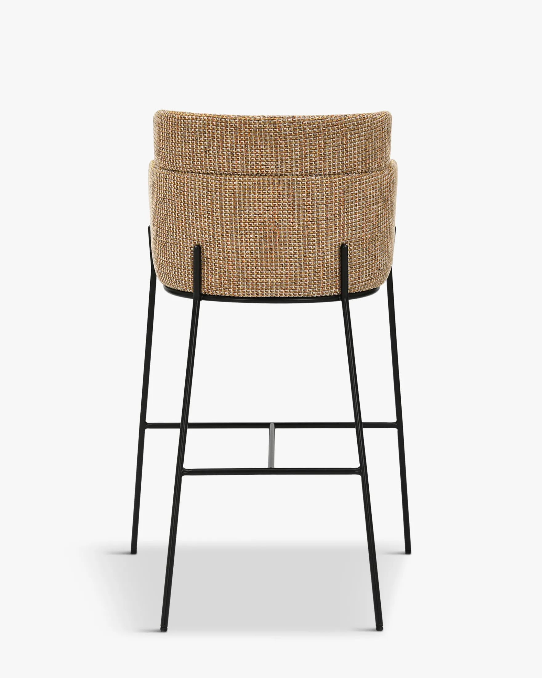 Tabouret de bar, Tweed jaune miami, H80 Baron