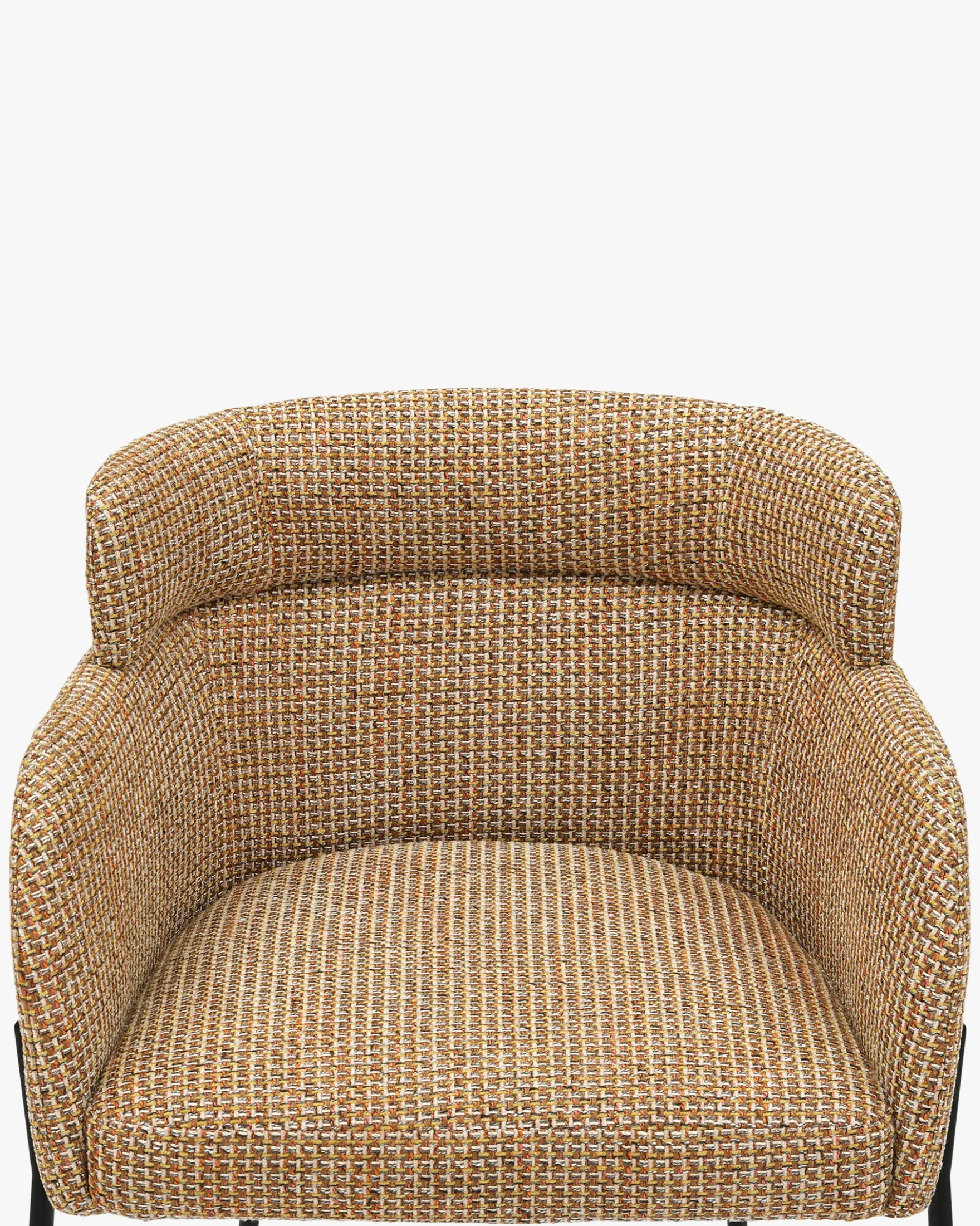 Tabouret de bar, Tweed jaune miami, H80 Baron