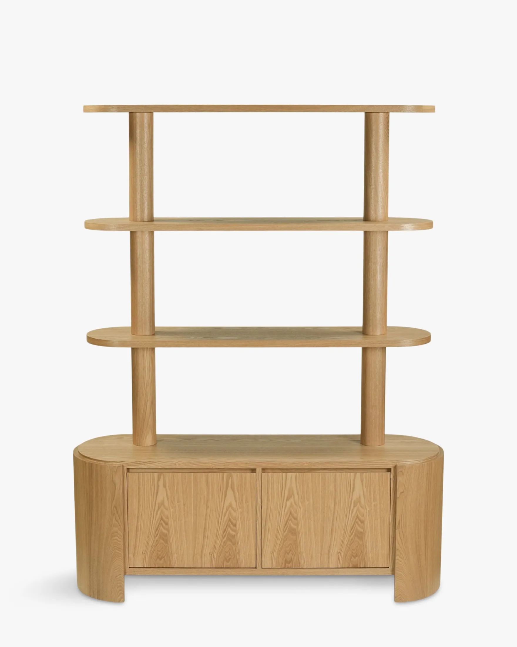 Étagère & bibliothèque, Bois de frêne blond, H180 Elipse