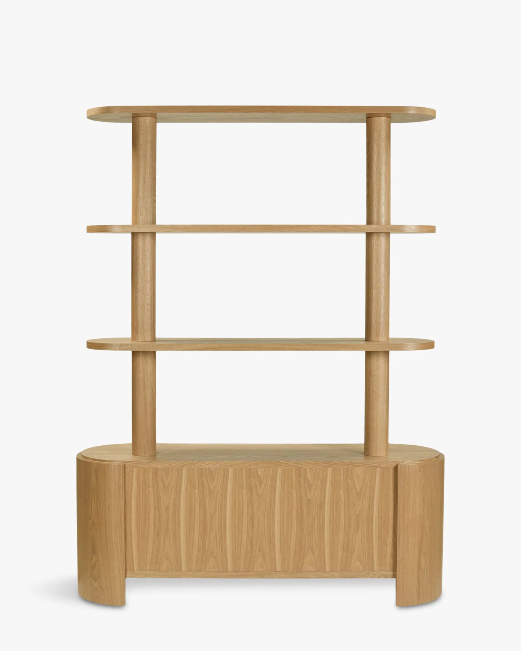 Étagère & bibliothèque, Bois de frêne blond, H180 Elipse