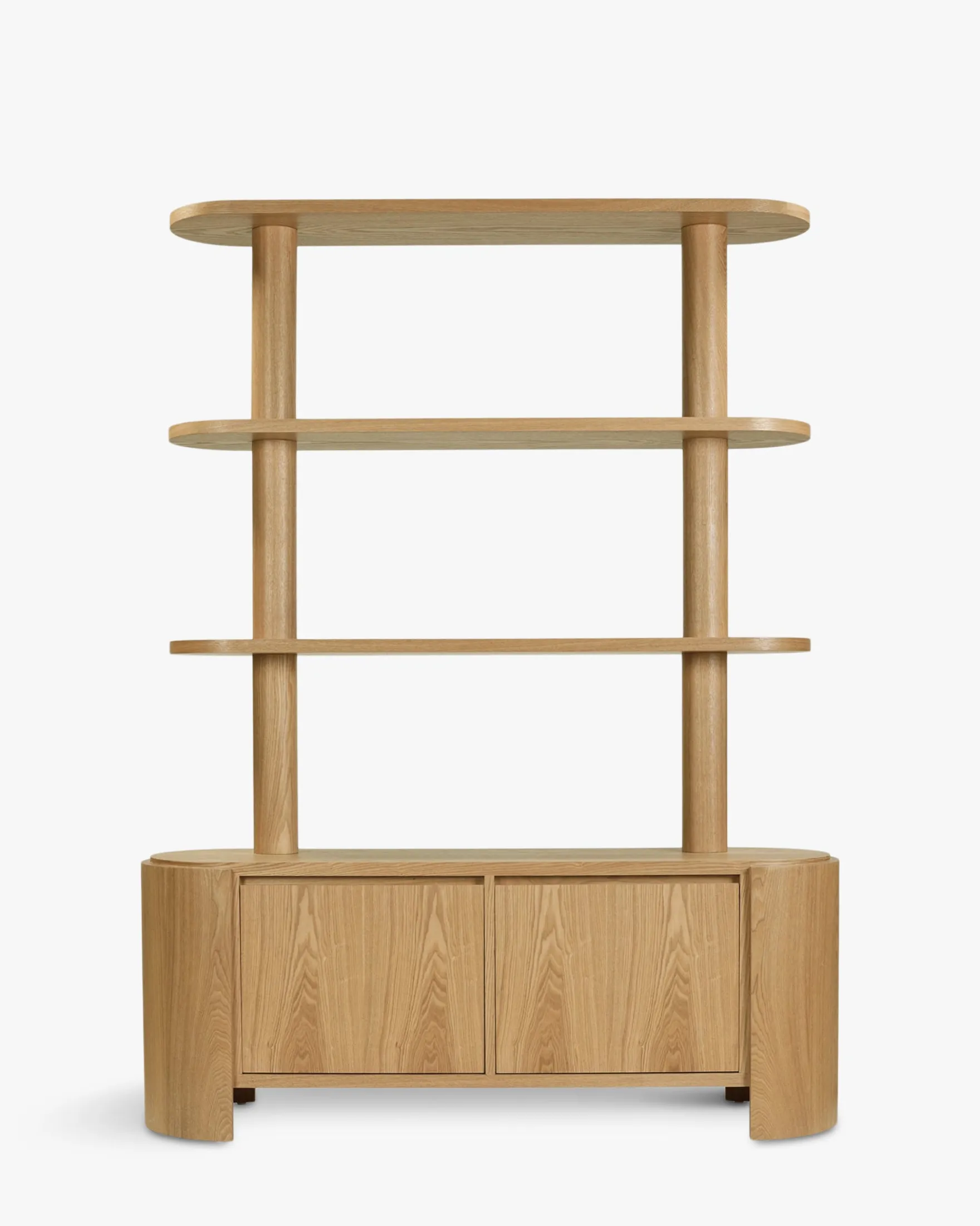 Étagère & bibliothèque, Bois de frêne blond, H180 Elipse