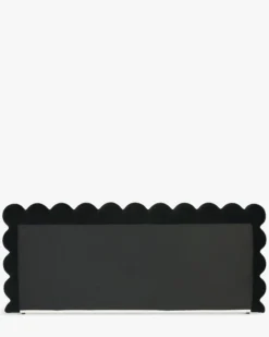 Tête de lit, Ecru peluche & velours noir, L280 Aria