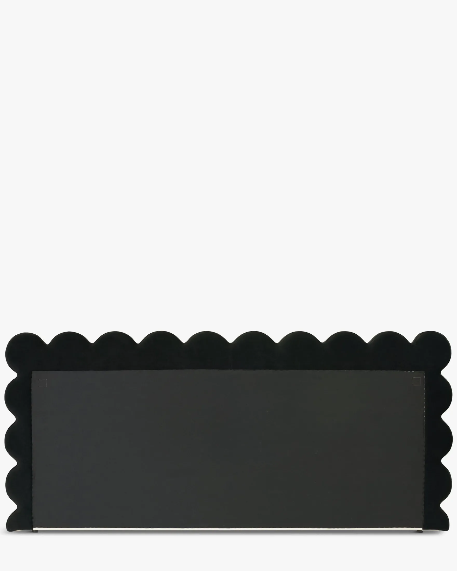 Tête de lit, Ecru peluche & velours noir, L260 Aria