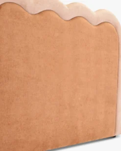 Tête de lit, Marron peluche & Rose peluche, L185 Oceano
