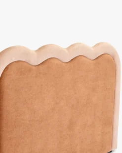 Tête de lit, Marron peluche & Rose peluche, L185 Oceano