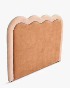 Tête de lit, Marron peluche & Rose peluche, L185 Oceano